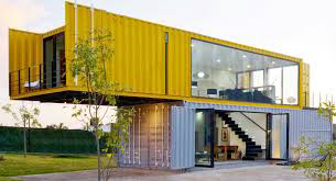 Individually constructed container houses