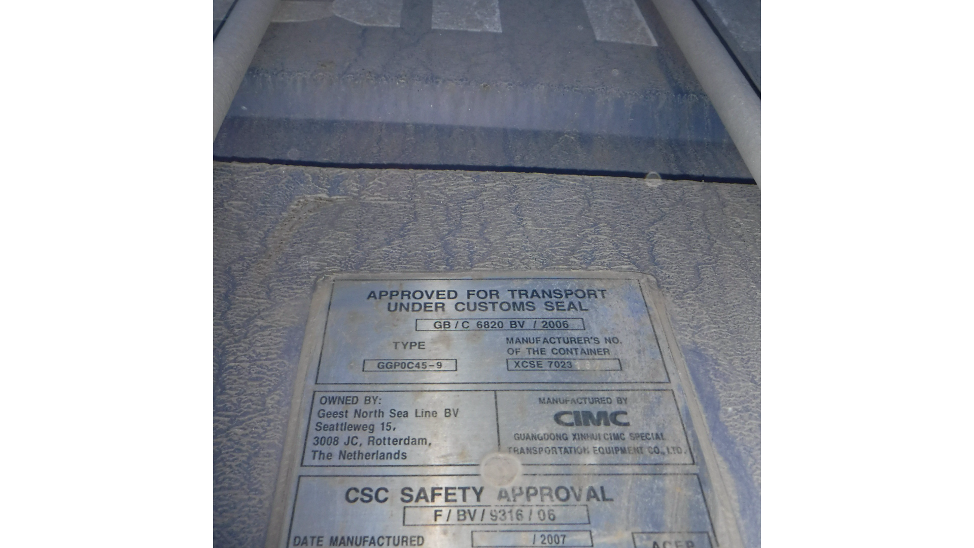 45′ HCPW Dry Container