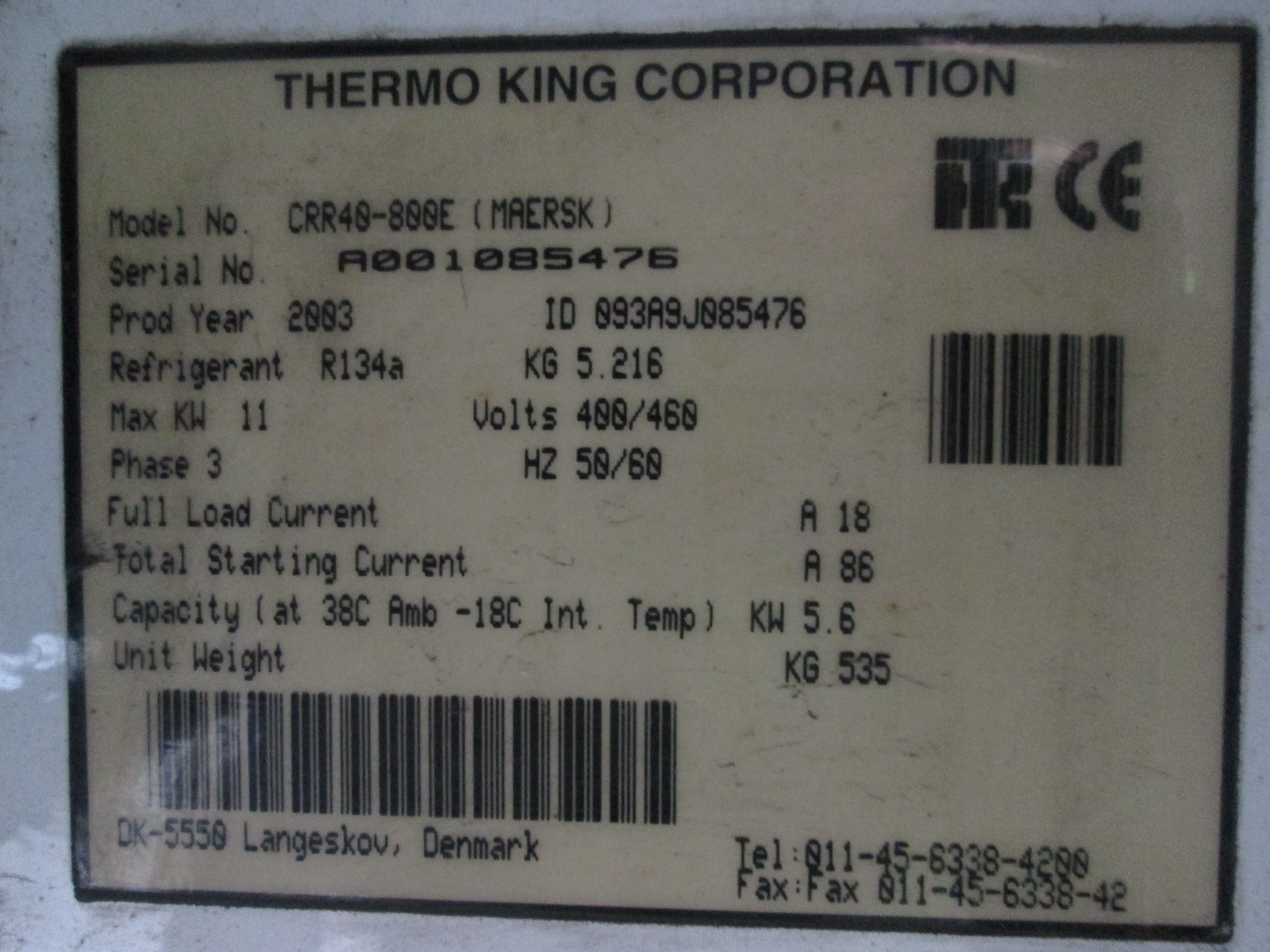 40′ Reefer