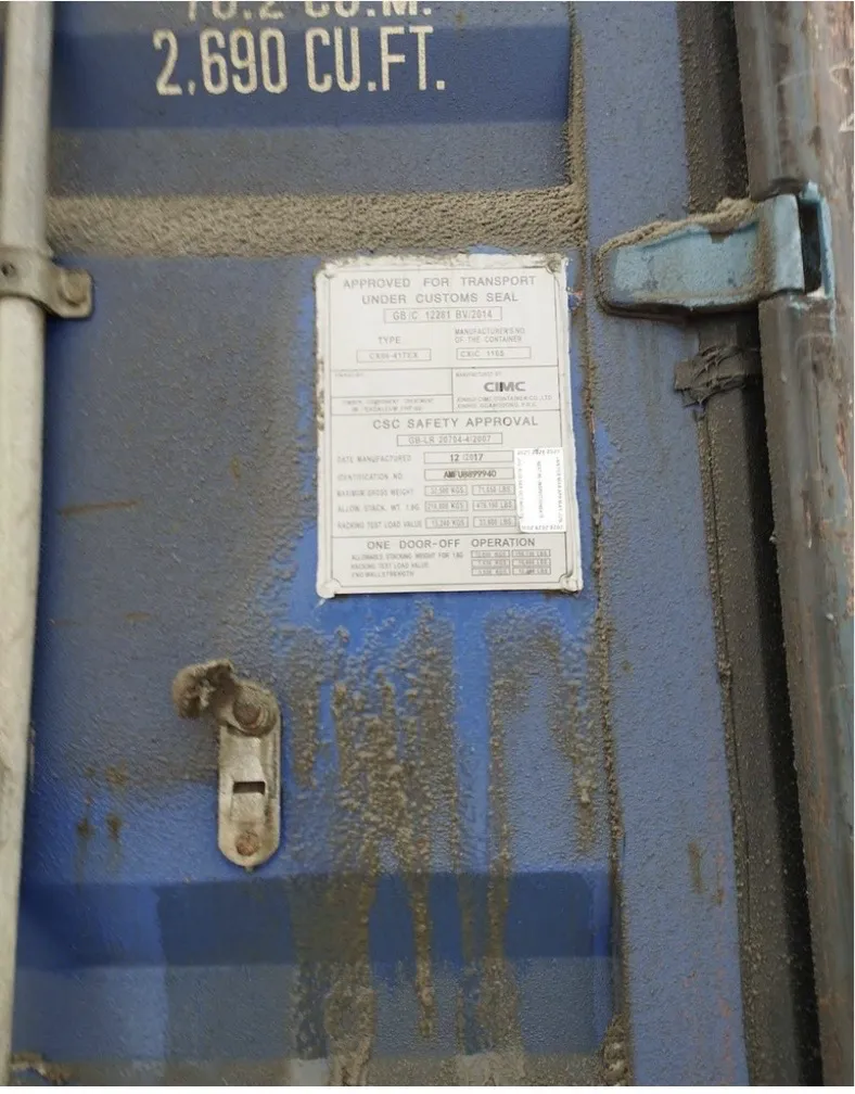 40′ Dry Container
