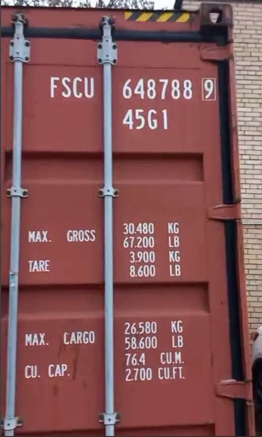 40′ HC Dry Container