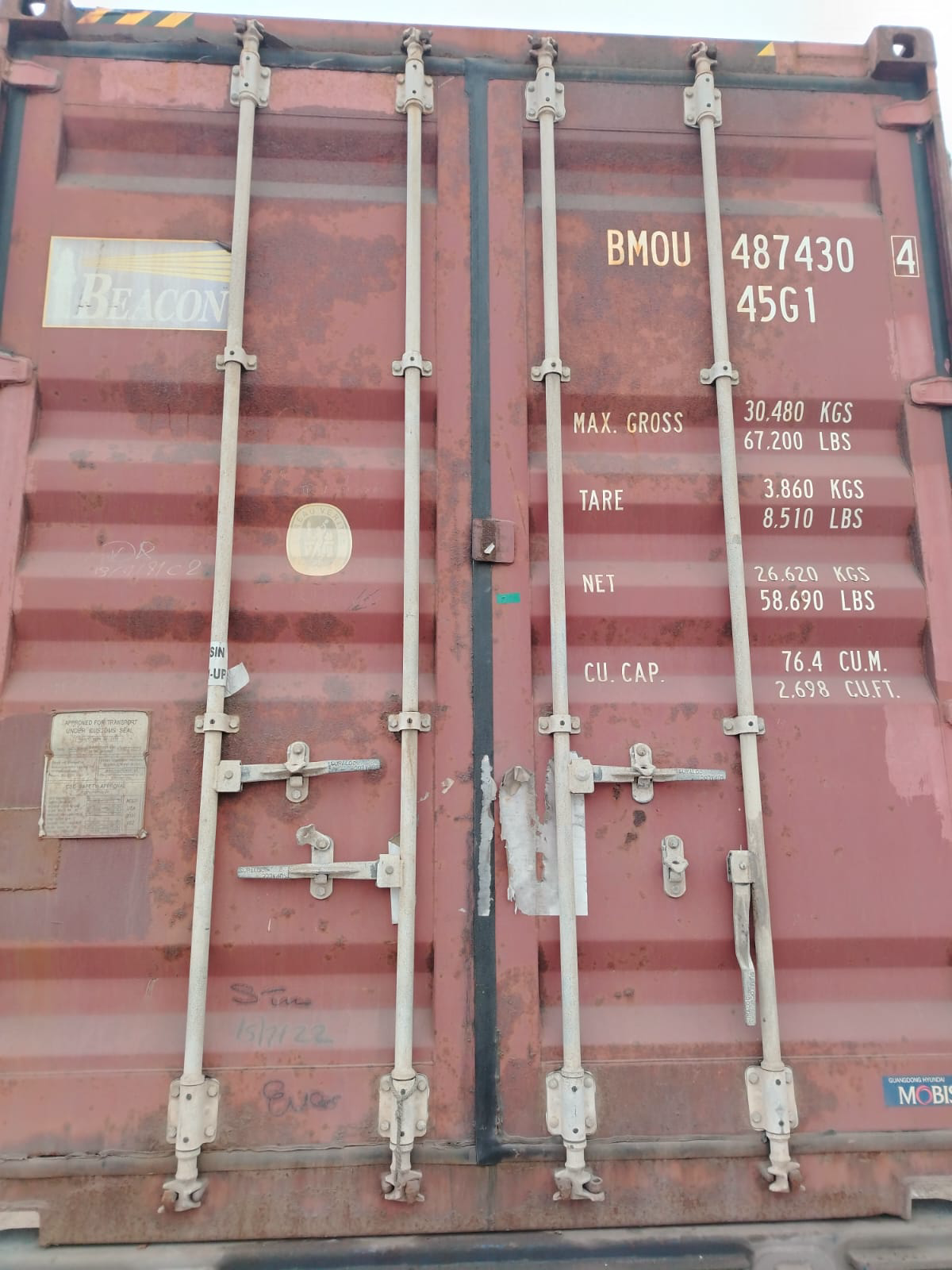 40′ HC Dry Container