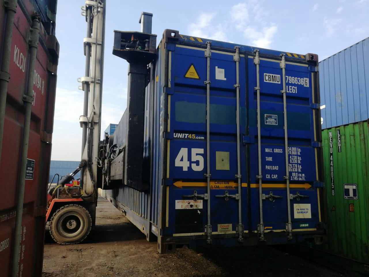 45′ HCPW Dry Container