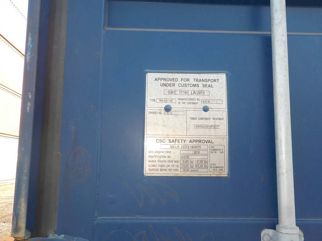 40′ Dry Container