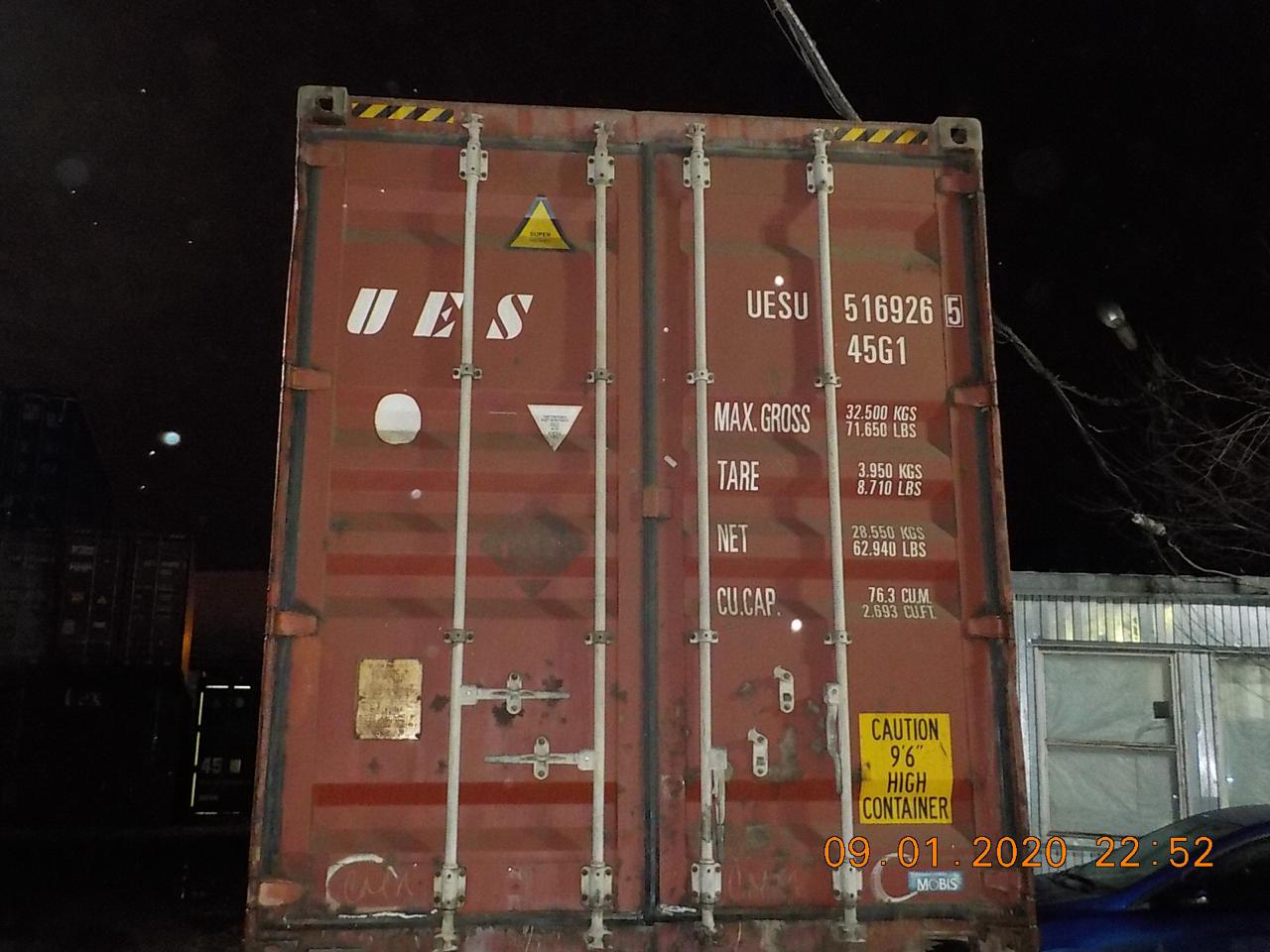 40′ HC Dry Container