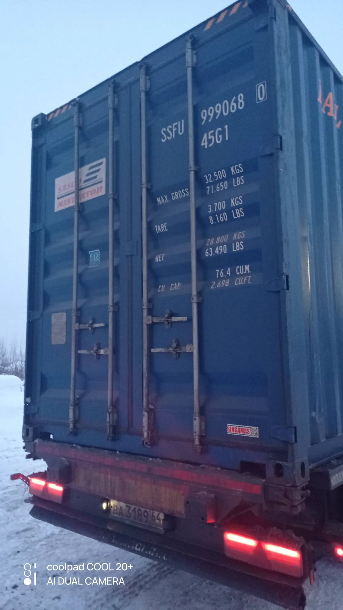 40′ HC Dry Container