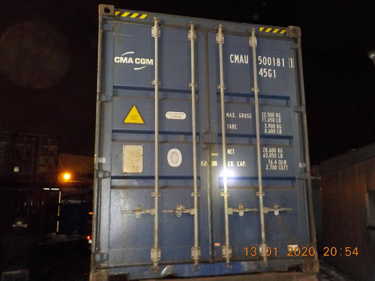 40′ HC Dry Container