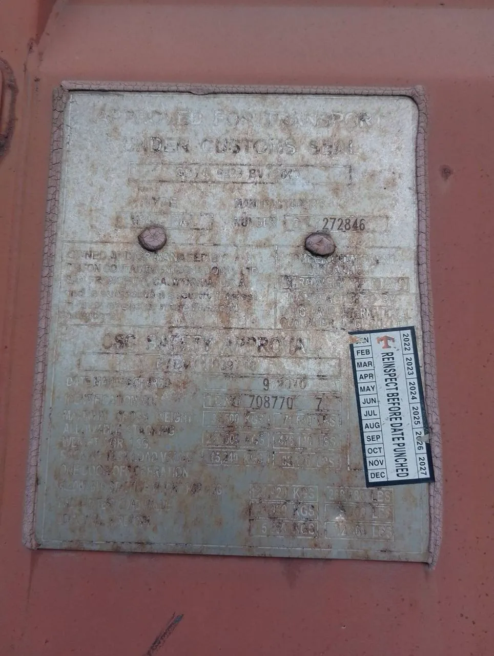 40′ HC Dry Container