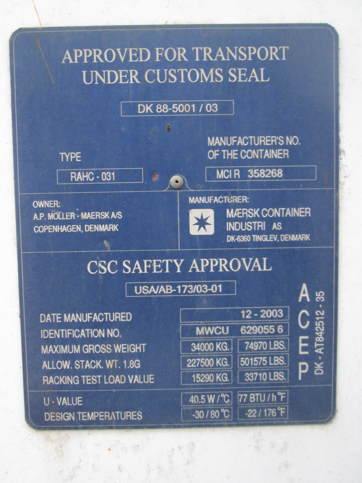 40′ HC Reefer
