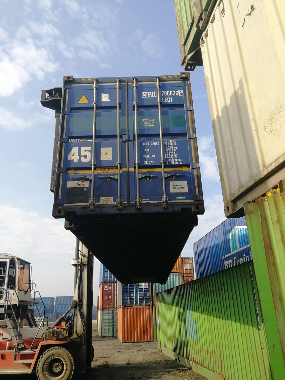 45′ HCPW Dry Container