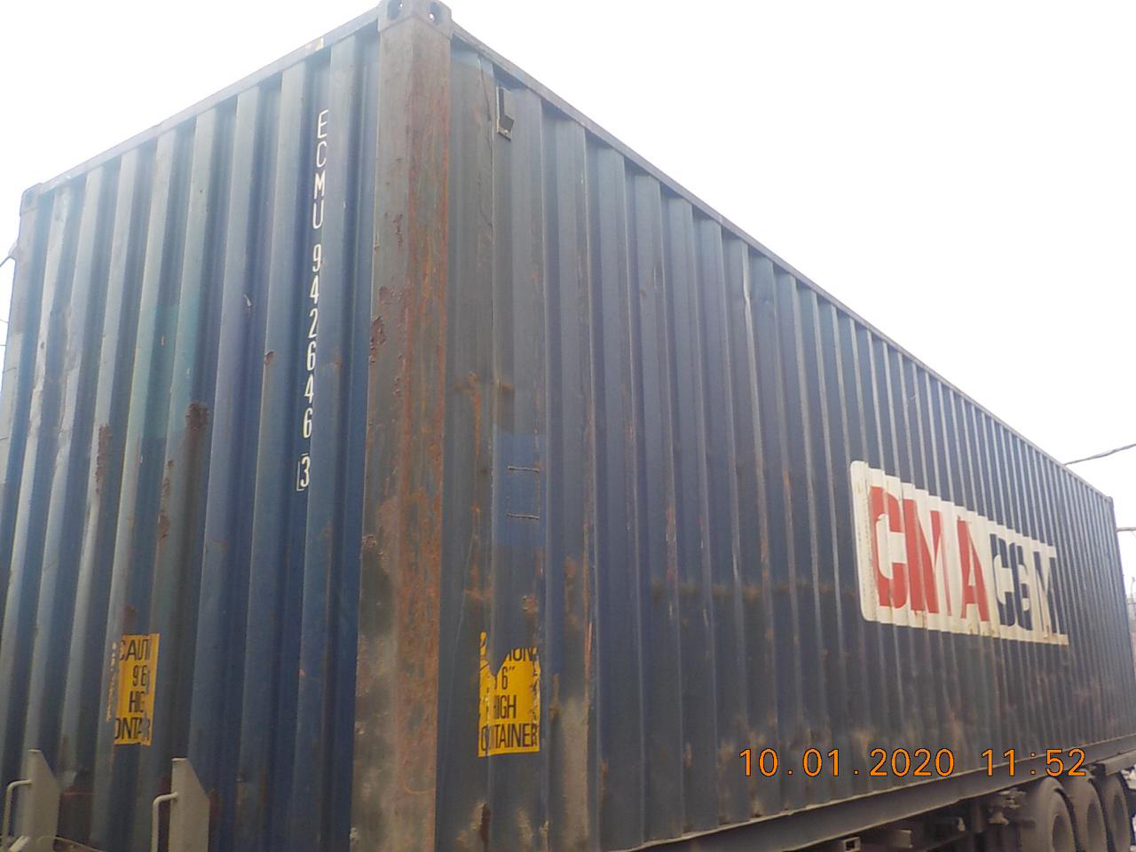 40′ HC Dry Container