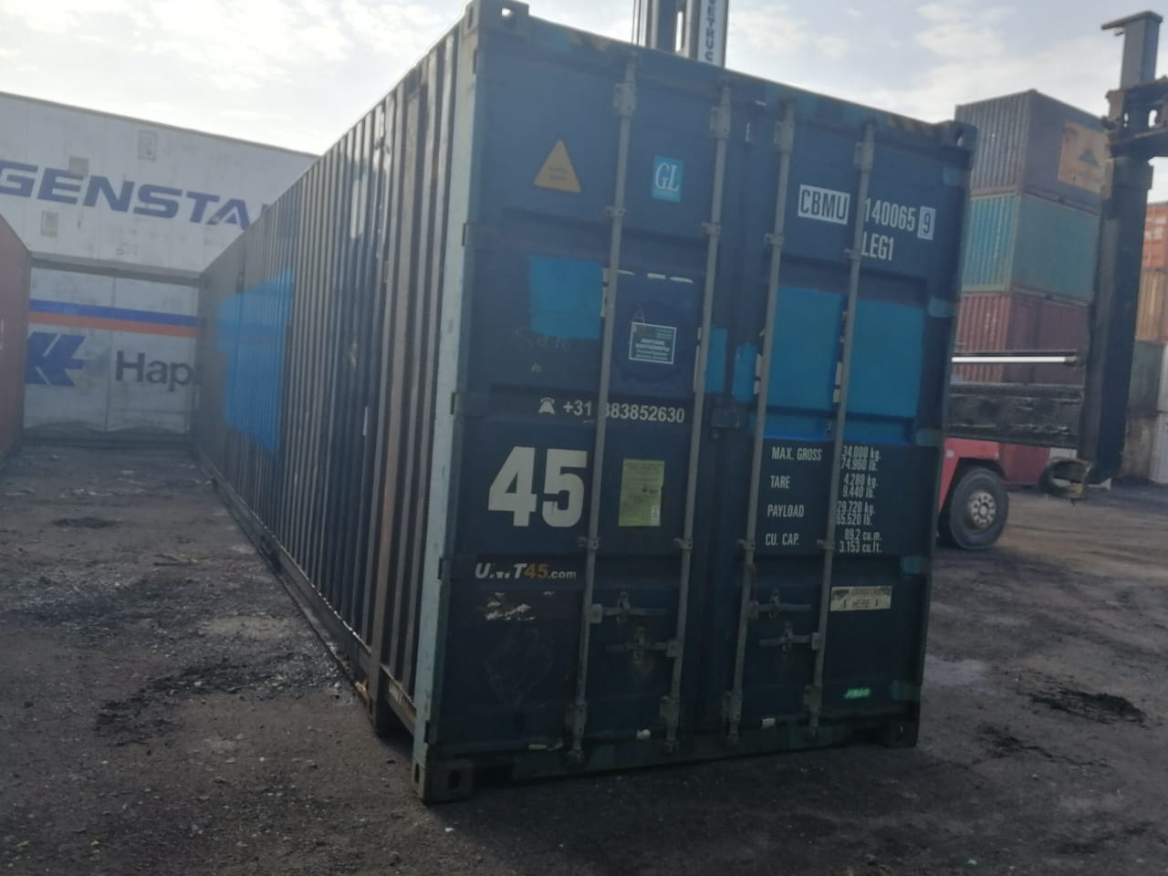 45′ HCPW Dry Container