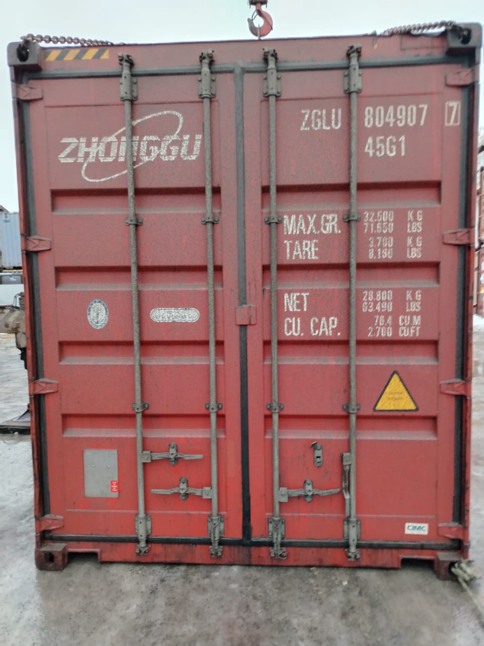 40′ HC Dry Container