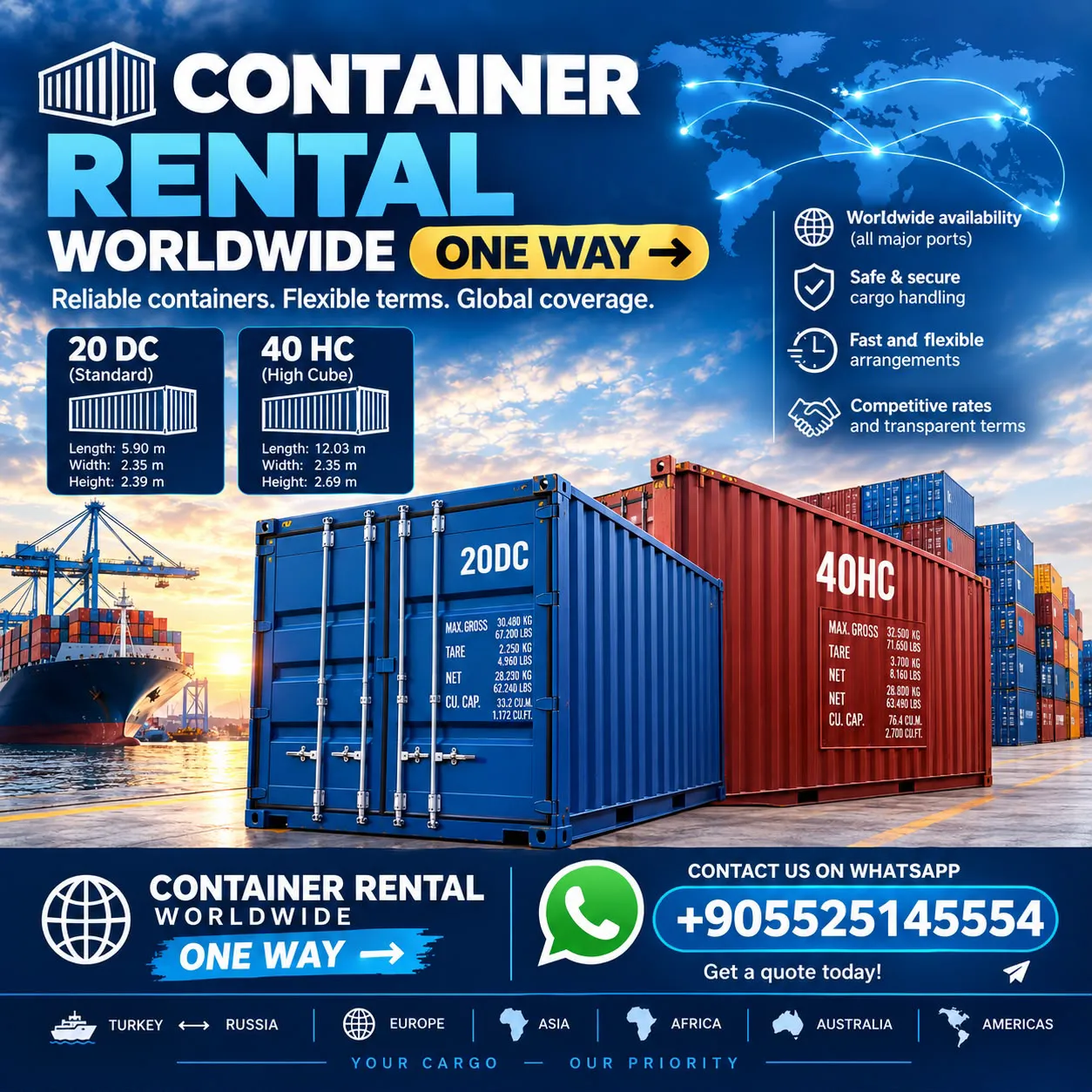 40′ HC Dry Container