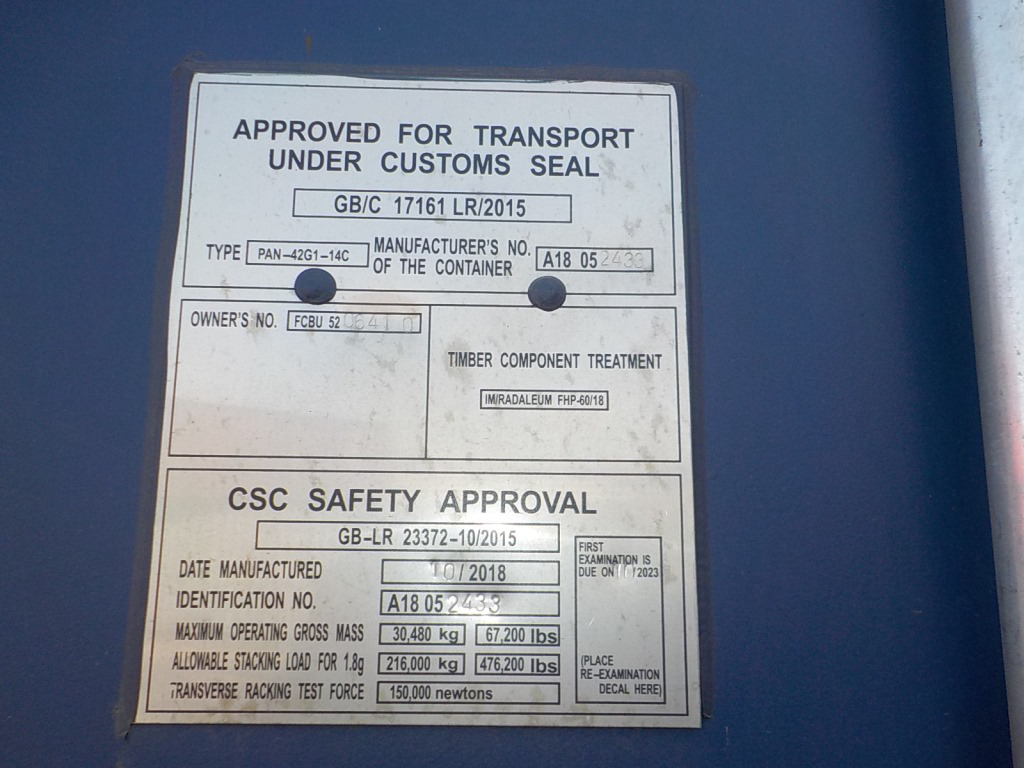 40′ HC Dry Container